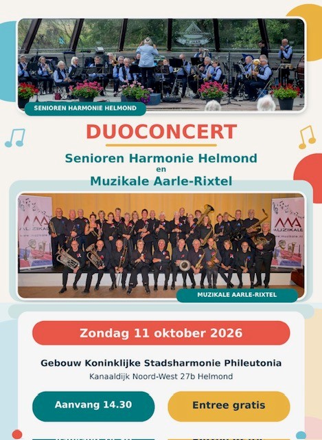 Uitwisselingsconcert met Muziekvereniging Muzikale uit Aarle-Rixtel — foto 1